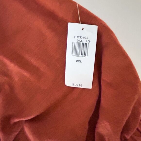 Old Navy NWT Waist Defined Slub-Knit Burnt Orange T-Shirt Dress NEW XXL - Picture 5 of 9